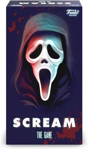 Funko Games Scream The Game, Board Game English ab 13 Jahren mit Ghost Face, Kooperatives Strategiespiel mit Spannung, Schnelligkeit Erforderlich, um zu Gewinnen, für 3 bis 8 Personen von FUNKO GAMES