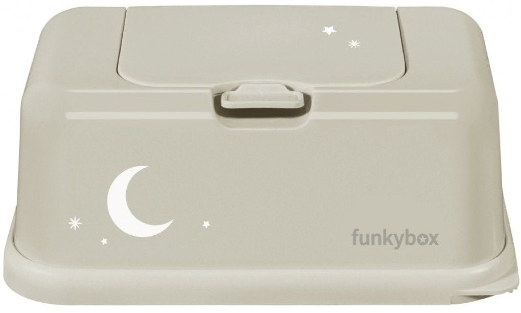 Funkybox Aufbewahrungsbox Feuchttücher Mond, Khaki von Funkybox