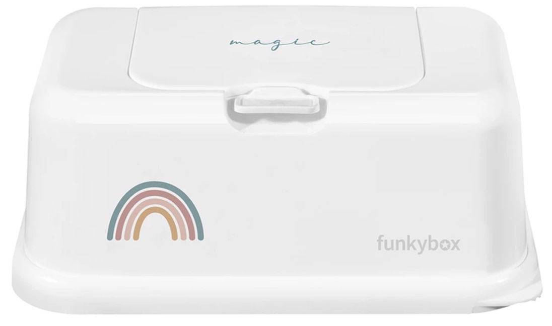 Funkybox Aufbewahrungsbox Feuchttücher Rainbow von Funkybox