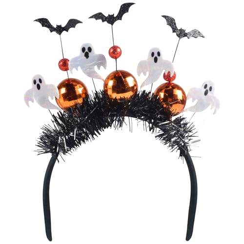 Funmo Halloween Haarreif Geister Haarreifen,Halloween Kostüm Accessoire,Geister Haarreifen Gespenster Haarreif für Fasching Karneval Motto Party Halloween Geist Gespenst Kostüm Accessoires von Funmo