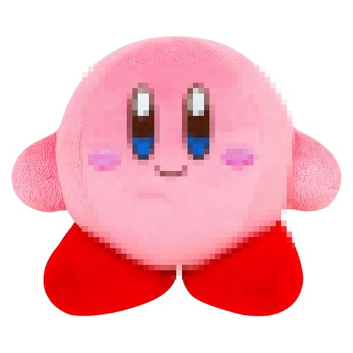 Funmo Kirby Kuscheltier, Rosa Kirby Kuscheltier Kirby Figuren Kuscheltier Stofftier Plüschtiere Anime Spiel Weiche Schlafkissen für Kinder Mädchen Geburtstag Weihnachten Geschenk Spielzeug 15 cm von Funmo