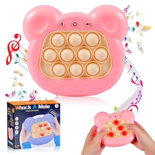 Funmo Pop it Elektronisches Spiel, Leuchtende Puzzle Spielmaschine, Quick Push Anti Stress Spielzeug 5+ Jähre Kinder Frühe Entwicklung und Konzentrationstraining von Funmo