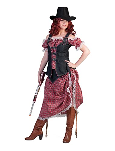 Cowgirl Nathalie Kostüm für Damen Gr. 48 50 - Tolles Wild West Kostüm von Funny Fashion