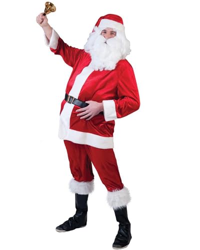 Funny Fashion 693002 - Nikolaus Anzug, Santa velvet (Vest, pants, hat, belt), Größe 52-54 von Funny Fashion