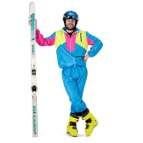 Funny Fashion 80er & 90er Jahre Kostüme | Skiing Stefano | Mann | Größe 56-58 | Karnevalskostüm | Verkleidung von Funny Fashion