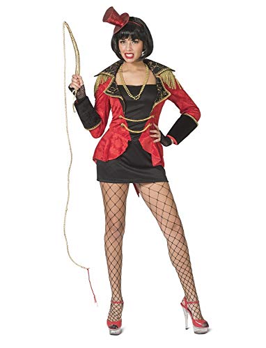Funny Fashion Damen Kostüm sexy Zirkus Direktorin Dompteurin schwarz rot Karneval (32/34) von Funny Fashion