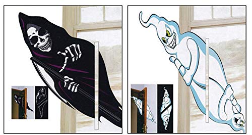 Funny Fashion Halloween Dekoration Fenster Deko Fliegende Geister Party 2 Stück, 50cm, Mehrfarbig von Funny Fashion