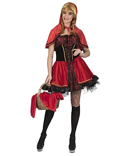 Funny Fashion Rotkäppchen Kostüm für Damen - Rot/Schwarz Gr. 40/42 von Funny Fashion