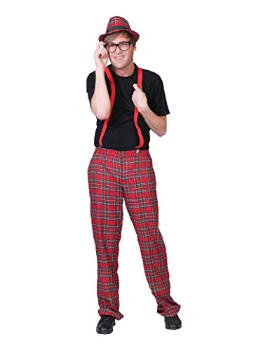 Kostüm Karohose Felix Größe 56/58 Herren Punk Punker Rocker Schottenmuster Schüler Weihnatsmann Karneval Fasching Pierros von Funny Fashion