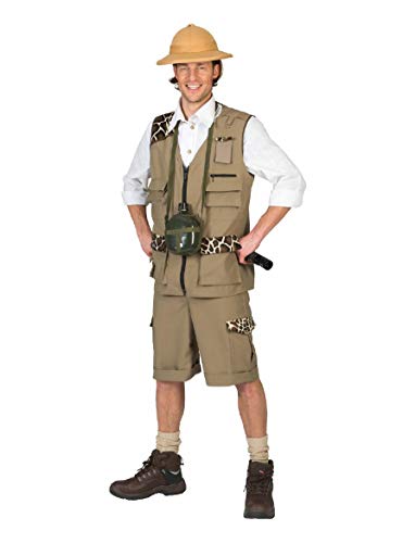 Kostüm Safari Herr Roy Größe 48/50 / Herren Leopardenmuster Entdecker Entdeckerkostüm Afrika Forscher Karneval Fasching Pierro's von Funny Fashion