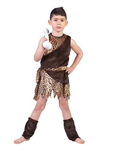 Pierro´s Kostüm Steinzeit Neandertaler Kind Größe 116 von Funny Fashion