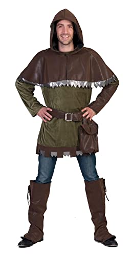 Robin Hood Elben Kostüm für Herren Gr. 48 50 - Tolles Kostüm für Theater, Mittelalterfeste, Karneval oder Mottoparty von Funny Fashion