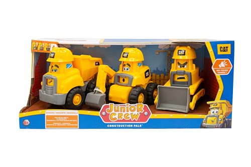 Funrise 82758 CAT - Pack de 3 véhicules multivisages 18 cm Baustellenwagen Action-Puppen, bunt von Funrise