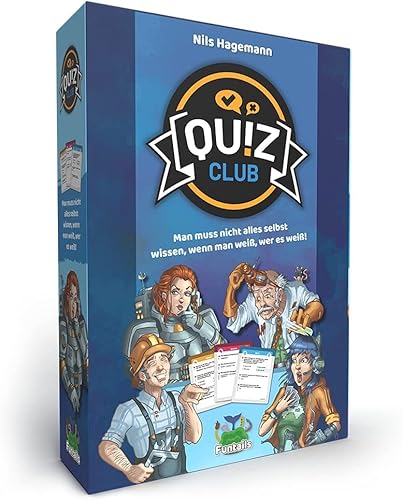 Funtails FTQC07DE Quiz Club, Zweite Auflage, (de) - Das Party-Quiz, bei dem Man Wissen und Nichtwissen der Mitspieler richtig einschätzen muss von Funtails