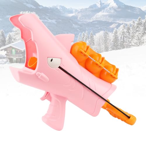 Funtery Schneeball Kanone Spielzeug, Schneeball Macher Schneeball Maker Schneeball Pistole Schneeball Blaster Schneeball Kämpfe Spielzeug für Kinder Jungen Mädchen im Freien Spielen Schnee (Rosa) von Funtery