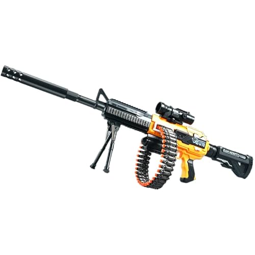 Schaumstoff Soft Bullet Shot Gun | Toy Foam Blaster mit Shell Ejection | Hoher Kapazität Spielzeug Waffen mit Saugpfeil und Kartusche | Geschenk für Kinder, Jugendliche, Teenager-Orange von Funthy