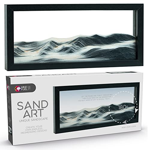 Funtime Gifts Sand Art beweglicher Sand, Schwarz, klein von Funtime Gifts