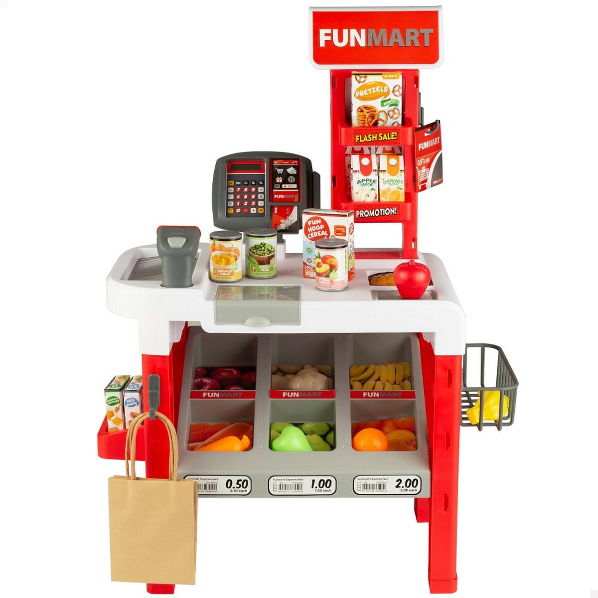 Supermarkt-Spielzeug Funville Funmart 55,5 x 75 x 29 cm von Funville