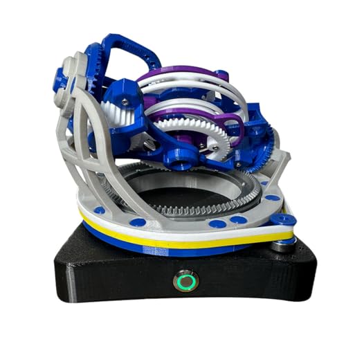 Funwetrike 3D Gedrucktes Spielzeug, 3D-gedruckte dreiachsige Gyroskope, Visualisiertes DIY-Montagemodell mit mechanischen Bewegungsprinzipien, Geschenk von Funwetrike