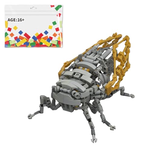 Funwetrike Insekt Serie Bausteine Spielzeug, Mechanisches Zikaden Insektenmontage MOC Modell, Kreative Geschenk für Erwachsene von Funwetrike