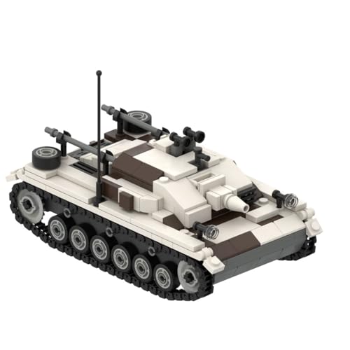 Funwetrike Militär Panzer Bausteine Modell, E-Type Sturmgewehr Nr. 3 Militär Panzer Bausteine Modell, Tank Modell Baustein Tank Modellbausatz Konstruktionspielzeug (370 PCS) von Funwetrike