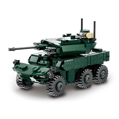 Funwetrike Militär Panzerfahrzeug Bausteine, Panther-Flugabwehrpanzer MOC Modellbausatz, Militärfahrzeug Konstruktionsspielzeug für Erwachsene (381PCS) von Funwetrike