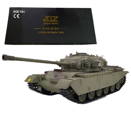 Funwetrike RC Tank Modell für Erwachsene, 1:16 2.4G British Centurion MK5 Kampfpanzer Modell (Grundversion) von Funwetrike