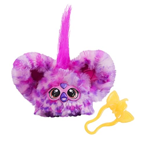 Furby Furblets Hip-Bop Mini, Hip-Hop Musik & Sätze in Furbisch (über 45 Geräusche), Kuscheltier in Pink-Lila-Gemustert, für Kinder ab 6 Jahren, originelles Wichtelgeschenk von Furby