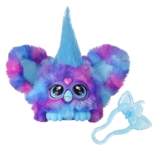 Furby Furblets Luv-Lee Mini, K-POP Musik & Sätze in Furbisch (über 45 Geräusche), Kuscheltier in Pink-Lila-Blau, für Kinder ab 6 Jahren von Furby