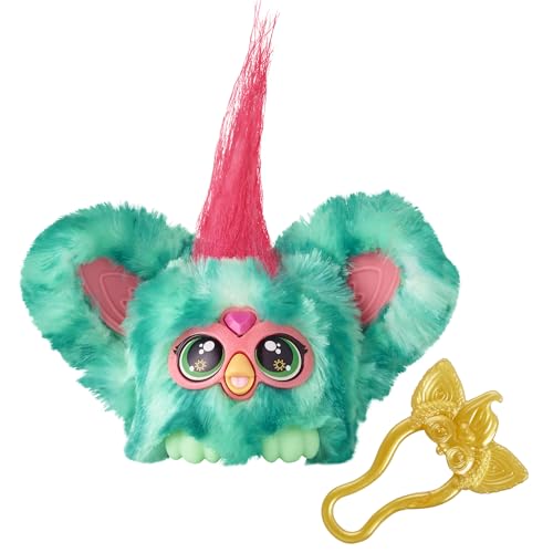 Furby Furblets Mello-Nee Mini-Freund, über 45 Geräusche, Chillmusik & Sätze in Furbisch, elektronisches Spielzeug für Kinder, rot-grün von Furby