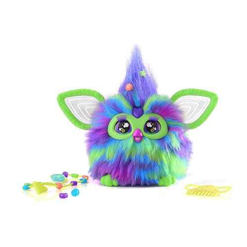 Furby Galaxy Edition, Glow in The Dark, 15 Modeaccessoires, Interaktive Plüschtiere für 6 Jahre alte Mädchen & Jungen & Up, Voice Activated Animatronic (Amazon Exclusive) von Furby