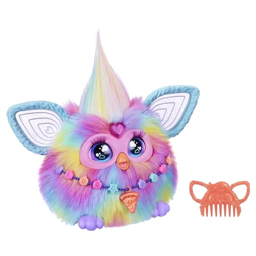 Furby Tie Dye, 15 Mode-Accessoires, interaktive Plüschtiere für 6-jährige Mädchen & Jungen & Up, Sprachaktivierte Animatronic von Furby