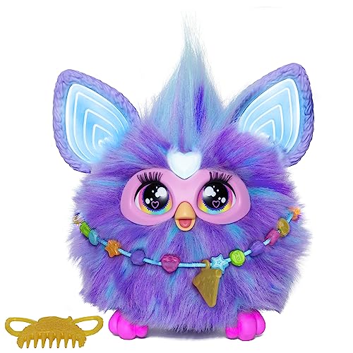 Furby Violett, interaktives Plüschspielzeug, italienische Version von Furby