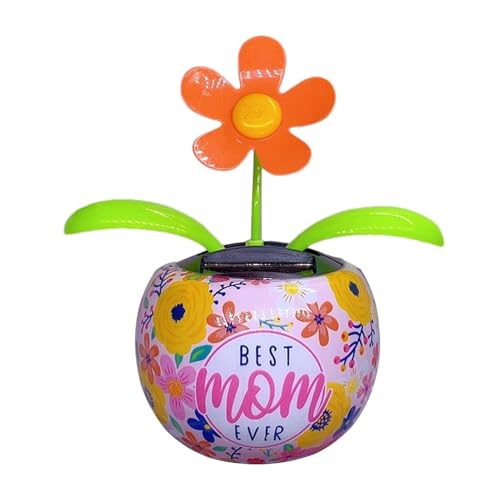 Furtryvl Auto Dash Flower Ornament - Shaking Flower Solar Ornament - Solar Shaking Flower Ornament, Automatische Schüttelblume für Fenster Zuhause von Furtryvl