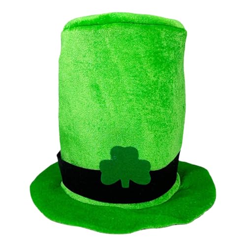 Furtryvl Grüner Kobold-Zylinderhut, St. Patrick's Day, grüner Koboldhut – St. Patricks Day Kostümzubehör, Kobold, Zylinder für St. Patrick, Weihnachten von Furtryvl