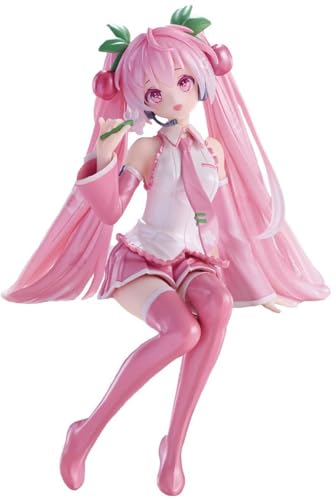 Furyu Sakura Miku 2024 Pearl Color Ver. 15 cm Hatsune Miku Noodle Stopper von Furyu