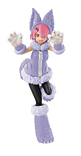 Furyu Good Smile Company FR95435 Re:Zero - Starting Life in a New World: SSS Wolf & Seven Kids Ram PVC-Figur, Mehrfarbig von Furyu