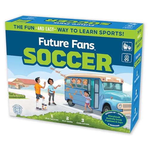 Future Fans Aktivitätsbox zum Lernen von Fußball – lustige Lernspiele für Jungen und Mädchen, perfektes Fußballgeschenk für Kinder im Alter von 4–8 Jahren von Future Fans