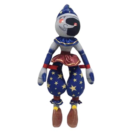 Fuuxtci Clown Plüschtiere Kissen Kinderspielzeug | Cartoon Stofftier, 28cm Sun Moondrop Clown, Weiche Clown-Plüschpuppen, Cartoon-Plüsch-Clown-Puppe, Kinder von Fuuxtci