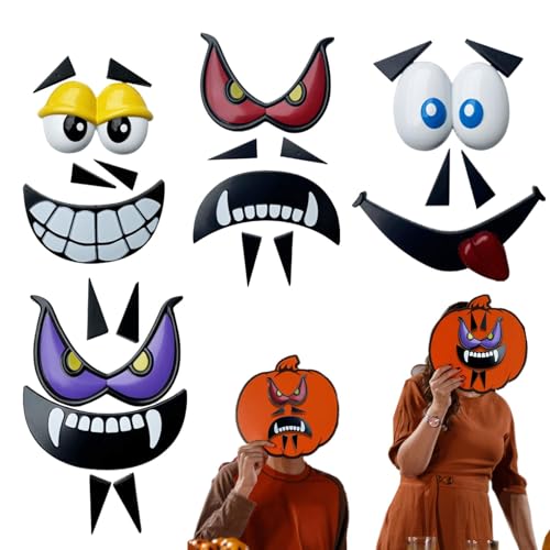 Fuuxtci Halloween-Cartoon-Maske, Halloween-Kostüm | Neuheit gruselige Cartoon-Maske,Lächelnde Dämonen Horror Gesichtsbedeckung, Dekoration Ornamente Zubehör von Fuuxtci