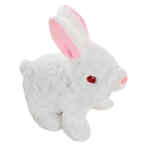 Fuuxtci Hüpfendes Kaninchenspielzeug, Kaninchenspielzeug mit Lichtern | Hopping Rabbit Elektronisches Kinderplüschspielzeug - Soft-TouchPlush-Stoffhasenspielzeug für draußen, zu Hause, in der Schule, von Fuuxtci