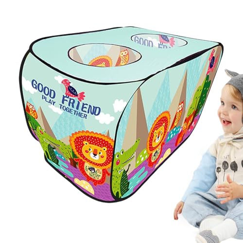 Fuuxtci Kinder-Popup-Zelt,Kinderzelt drinnen mit Cartoon-Muster, Spielzelte für - Kinderzelte Indoor-Spielhäuser, Kinderspielhaus im Freien, einfach aufzubauen und zu verstauen für Kinder von Fuuxtci