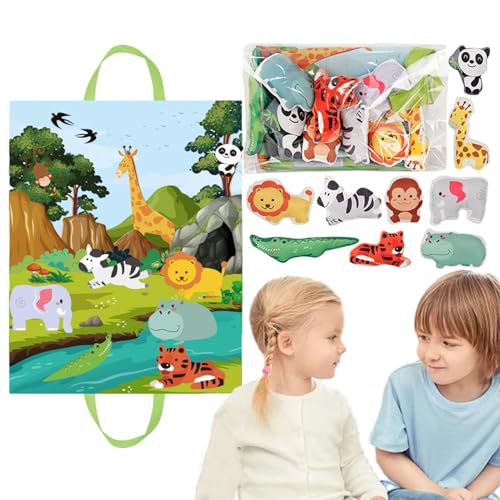 Fuuxtci Kinderspielmatte für Tisch, sensorische Spielmatte - Stoffbuch-Spielset für frühes Lernen,Interaktives Vorschul-Lernspielzeug für Neffen, Sohn, Nichte, Mädchen und von Fuuxtci