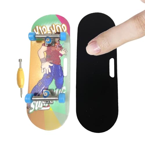 Fuuxtci Mini-Finger-Skateboard, Rutschfestes kreatives Mini-Spielzeug, Langlebige, professionelle Finger-Skateboards für Kinder, Lernspielzeug für Jugendliche und Erwachsene von Fuuxtci