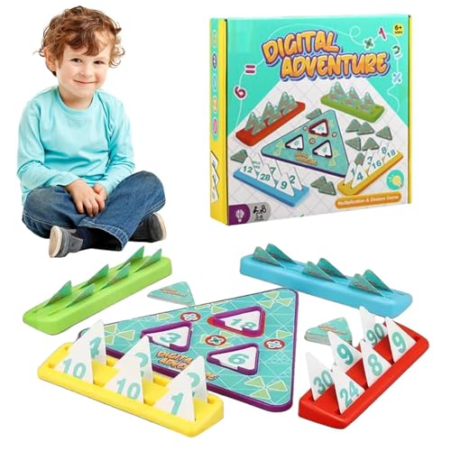 Fuuxtci -Multiplikationsbrett, Mathe-Spiele Multiplikation und Division - Division-Übungsbrettspielset für Vorschule | Vorschulabteilung, Übungsbrettspielset mit Zahlenkarten von Fuuxtci