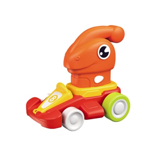 Fuuxtci Push-and-Go-Autos,Dinosaurier-Pressspielzeugauto - Spielzeugautos im Dinosaurier-Design für Kinder,Tier-Cartoon-Spielzeugauto, reibungsbetriebenes Lernspielzeug, Perfekter Spielspaß für von Fuuxtci