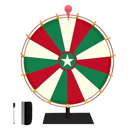 Fuuxtci Spin-Preisrad, Preisrad-Spinner,Bunter Tisch-Gewinnspinner - 10/15 Slots Tabletop Spinner Roulette-Rad für Karneval, Messen, Glücksdrehspiele gewinnen von Fuuxtci