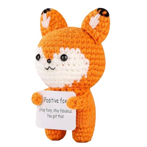 Fuuxtci Süße Kuschelige Häkeltier Puppe Mit Motivierender Karte | Emotionales Tier Kleines Positives Tier Häkeln | Niedliche Gestrickte Wollpuppe Als Lustiges Geschenk Für Freunde Familie Frauen Fuuxtci Süße Kuschelige Häkeltier Puppe Mit Motivierender Karte | Emotionales Tier Kleines Positives Tier Häkeln | Niedliche Gestrickte Wollpuppe Als Lustiges Geschenk Für Freunde Familie Frauen von Fuuxtci