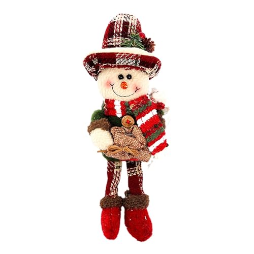 Fuuxtci Weihnachtsstoffpuppe, 27CM Weihnachtsschneemann-Plüschpuppen Weicher Und Bequemer Stoff Geeignet Für Kinder Kid Baby von Fuuxtci