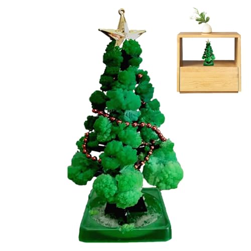 -Weihnachtsbaum, Magischer Papier-Baum, Kristallwachsender Weihnachtsbaum, Kristall-Züchtungs-Set, Dekoration, Spielzeug, Neuheit, Mädchen, Wissenschafts-Kits Und Spielzeuge von Fuuxtci